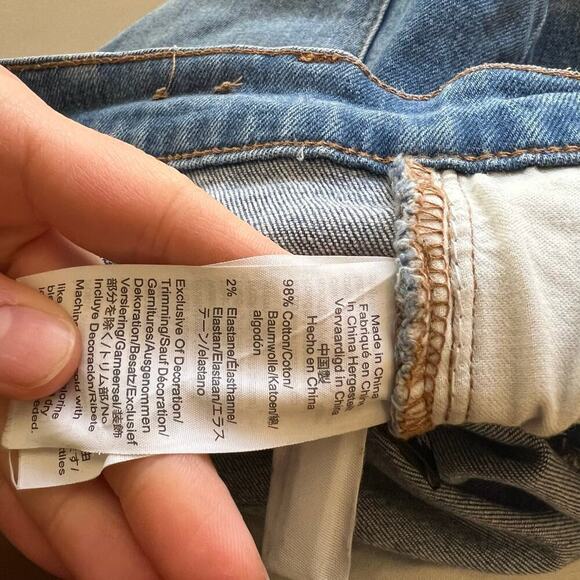 Madewell High Rise Slim Cropped Raw Hem The Boyjean Dark Wash Jeans 32 - Picture 7 of 10